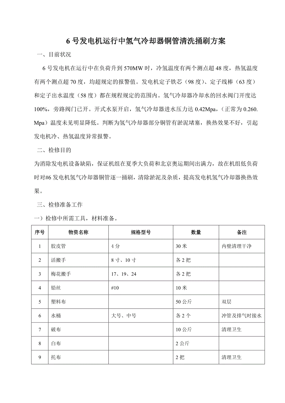 氢冷清理方案及措施.doc_第1页