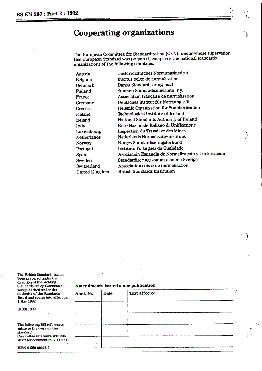 【BS英国标准】BS EN 28721992 焊工的鉴定考查—熔焊 钢以外的部分.doc_第2页