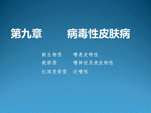 皮肤性病学课件温医大第九章 病毒性皮肤病.ppt