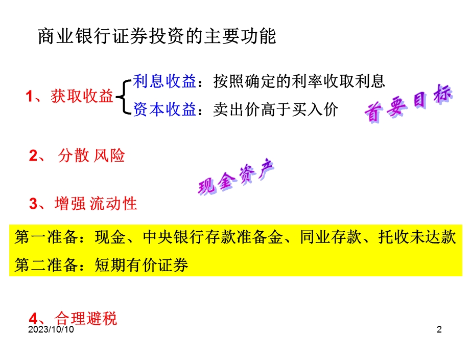 商业银行的证券投资管理商业银行证券投资业务概述.ppt_第2页