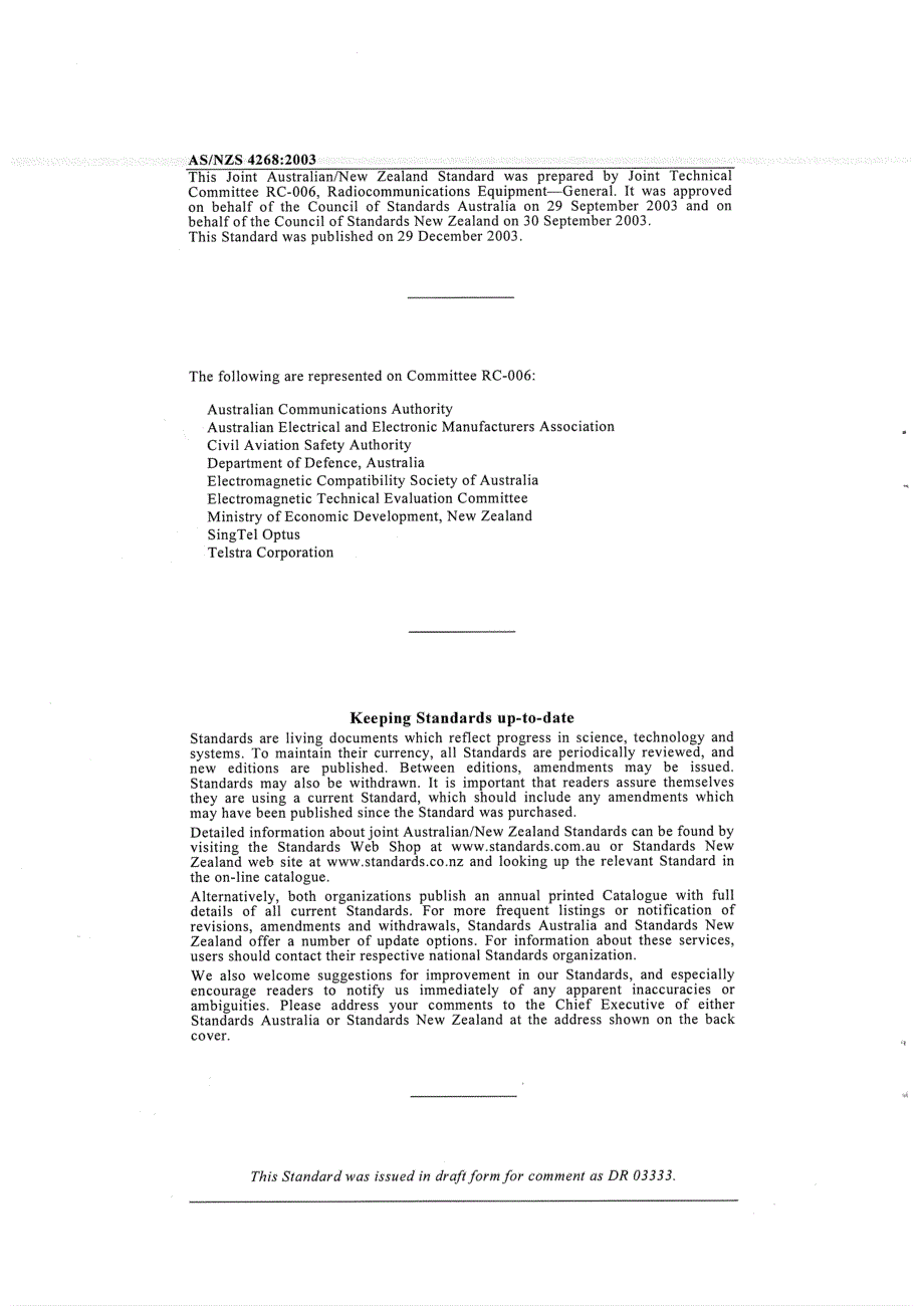 【AS澳大利亚标准】AS NZS 42682003(A2) Radio equipment and systemsShort range devicesLimits and.doc_第2页