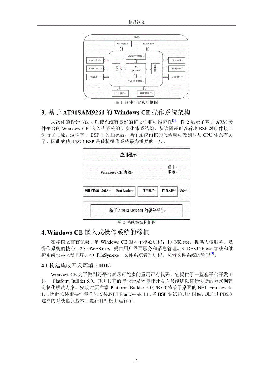 基于 AT91SAM9261 平台的 Windows CE 的移植.doc_第2页