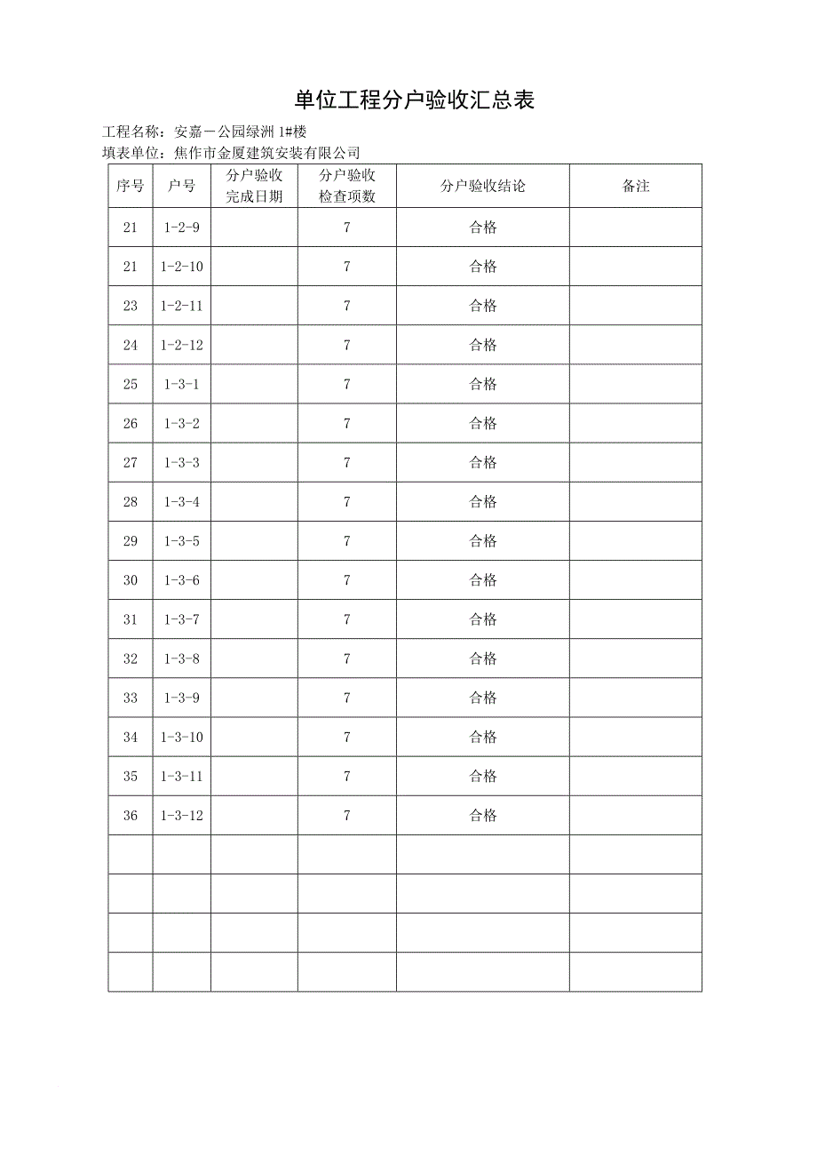 k给水、排水、地面、分户验收表格.doc_第2页