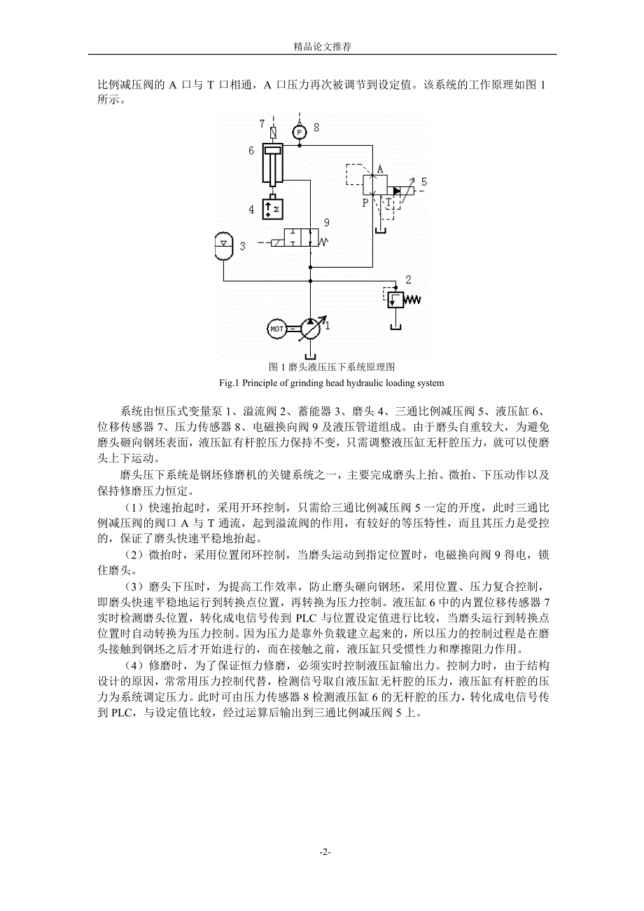 PLC 闭环控制钢坯修磨机磨头压下系统试验研究1.doc_第2页