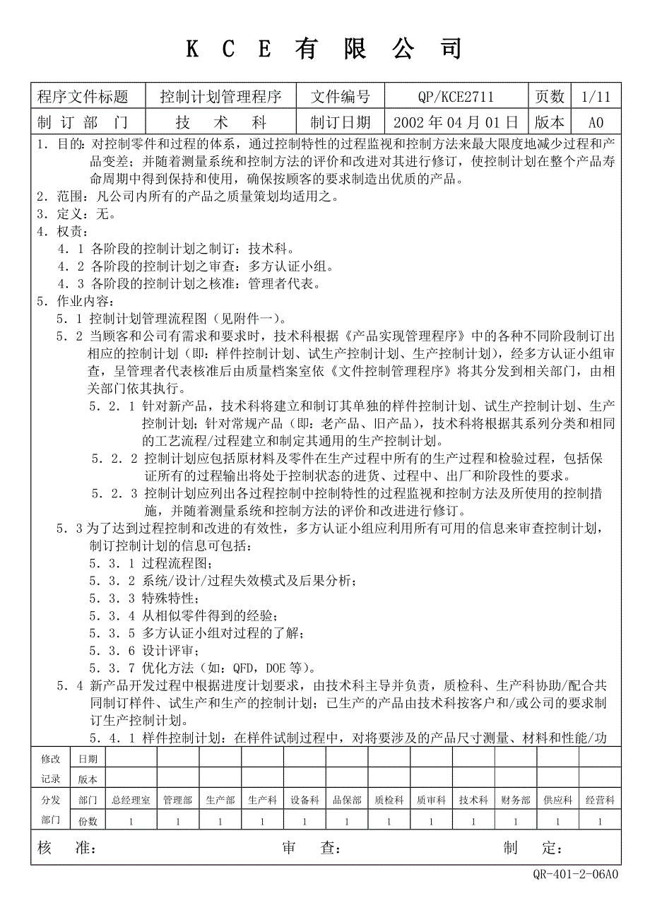 QPKCE2711控制计划管理程序 .doc_第1页