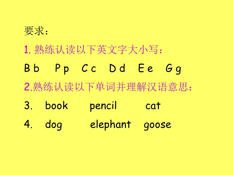 周英语字母和单词认读(周末在家复习用).ppt_第1页