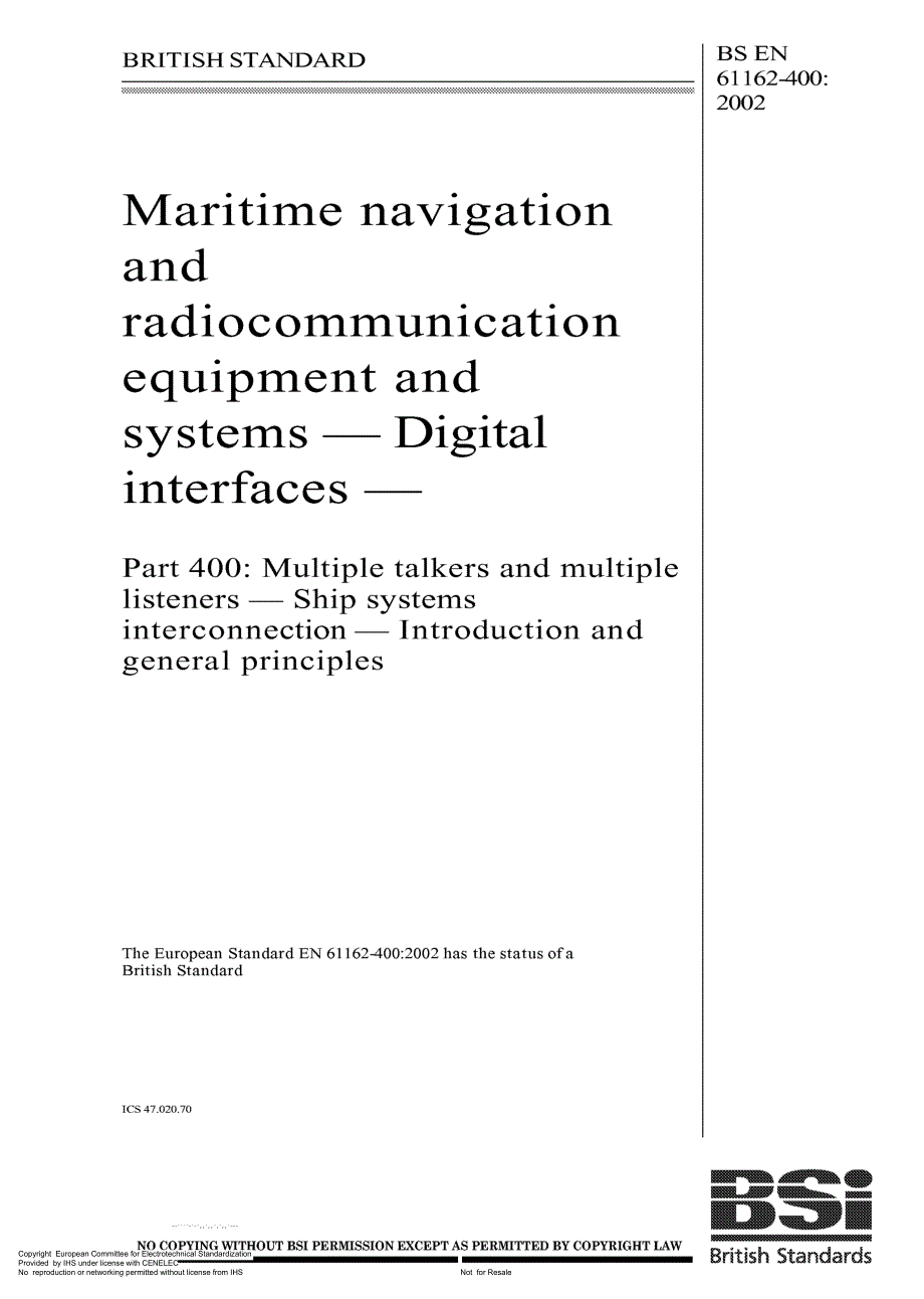 【BS英国标准】BS EN 611624002002 航海和无线电通信设备及系统.数字接口.复合扩音器和复合听声器. 船舶系统互联络.绪论和一般原则.doc_第1页