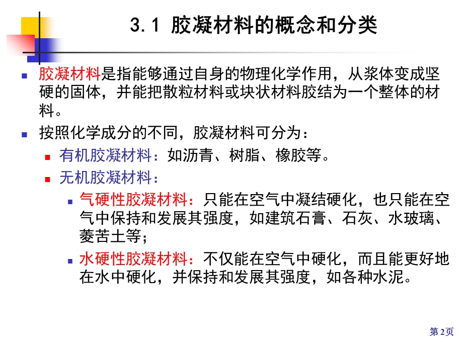 建筑材料课件第03章-无机气硬性胶凝材料.ppt_第2页