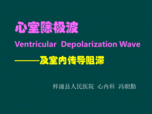 室除极波及室内传导阻滞.ppt