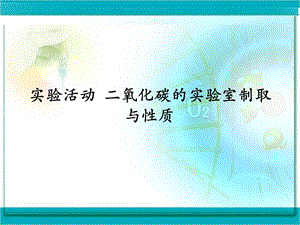 实验活动二氧化碳的实验室制取与性质.ppt