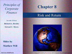 Chapter_08RiskandReturn(公司金融,英文版).ppt