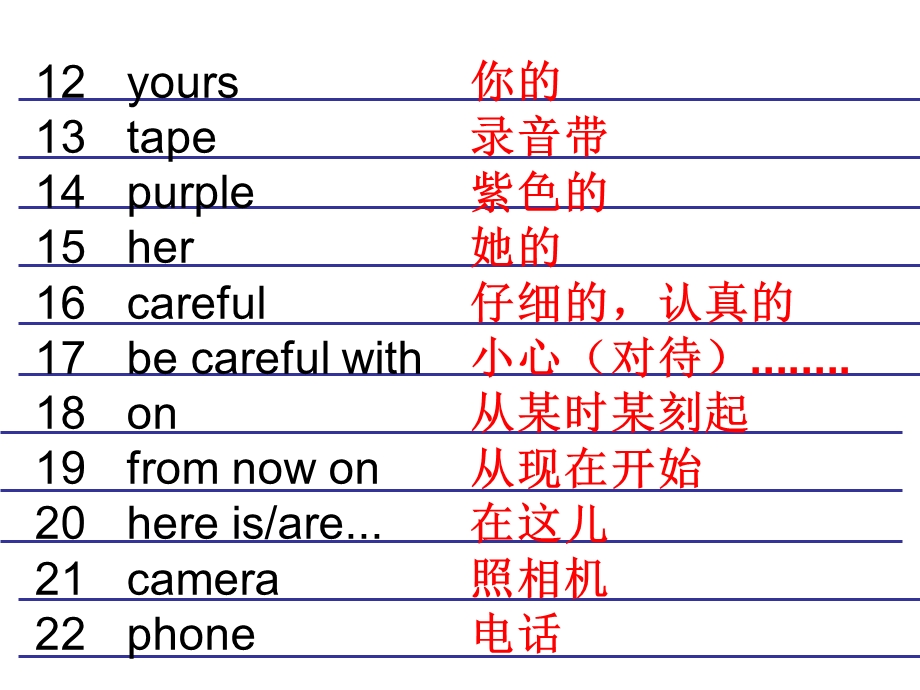 外研版七年级下学期英语单词.ppt_第3页