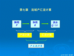 工程水文学 第七章流域产汇流计算.ppt