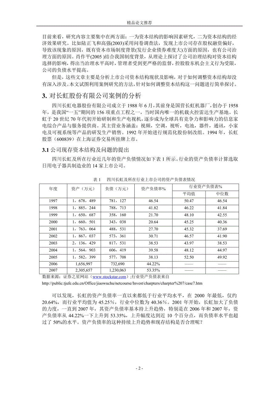 中国上市公司资本结构分析.doc_第2页