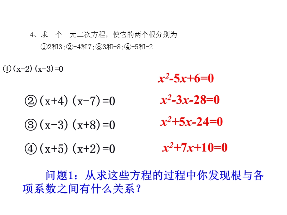 21.2.4根与系数的关系芳畈中学杨艳玲.ppt_第3页