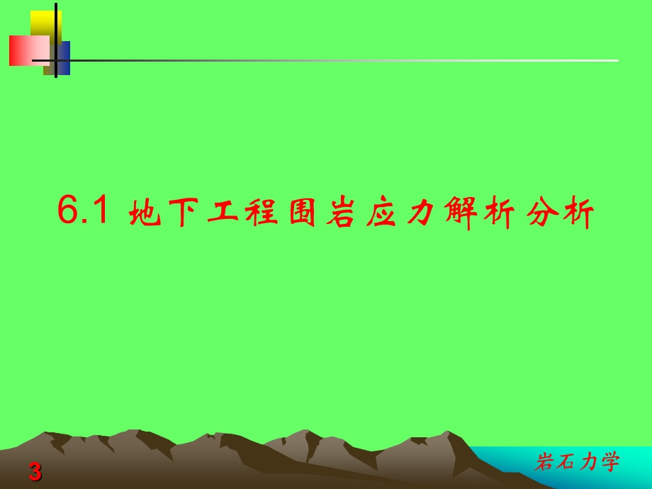 岩石力学课件第六章 岩石地下工程.ppt_第3页