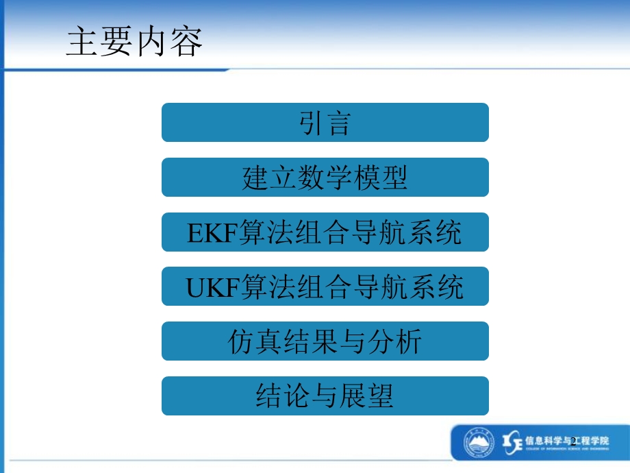 基于UKF的车载GPSDR组合导航系统滤波算法研究石连东.ppt_第2页