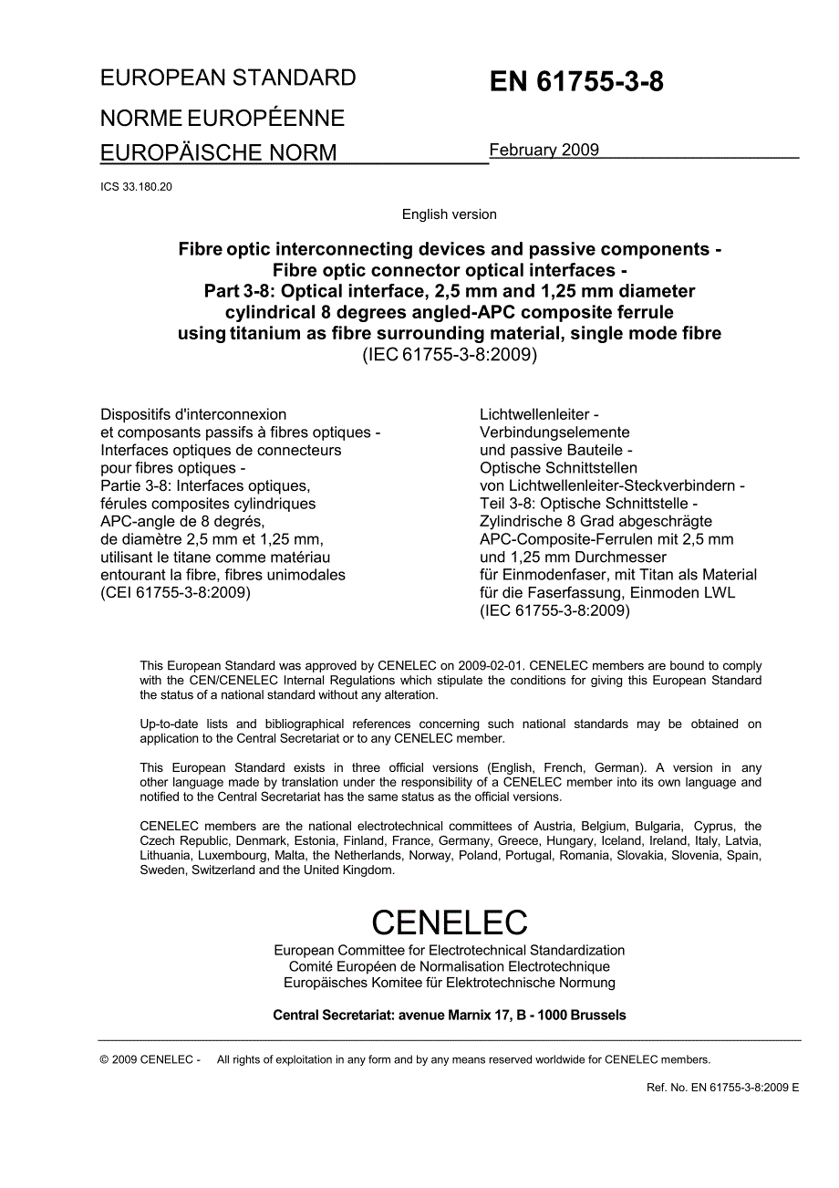 【BS英国标准】BS EN 6175538 Fibre optic interconnecting devices and passive components — Fib.doc_第3页