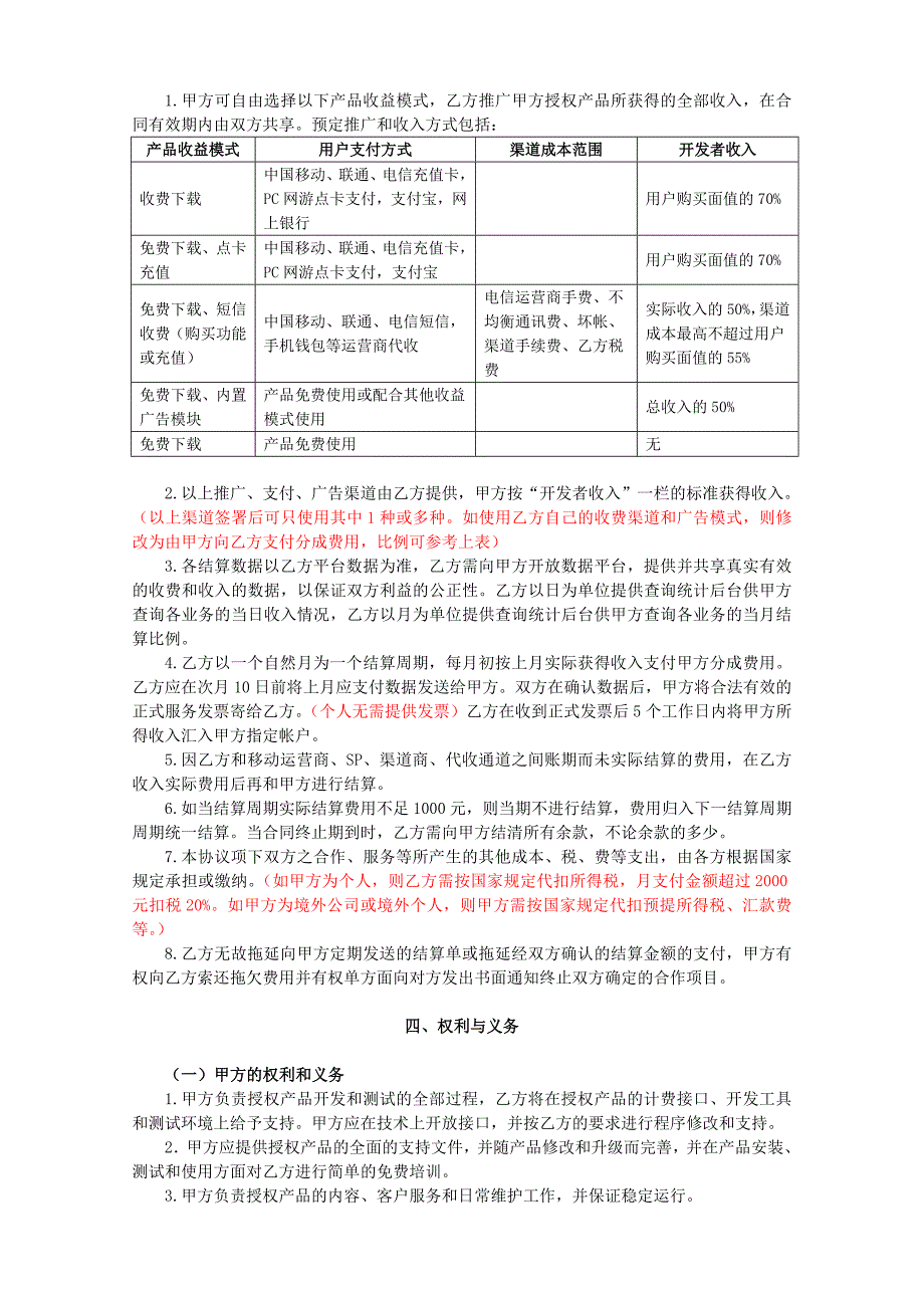 Android软件合作合同范本.doc_第2页