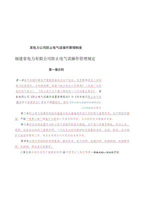 某电力公司防止电气误操作管理制度.docx