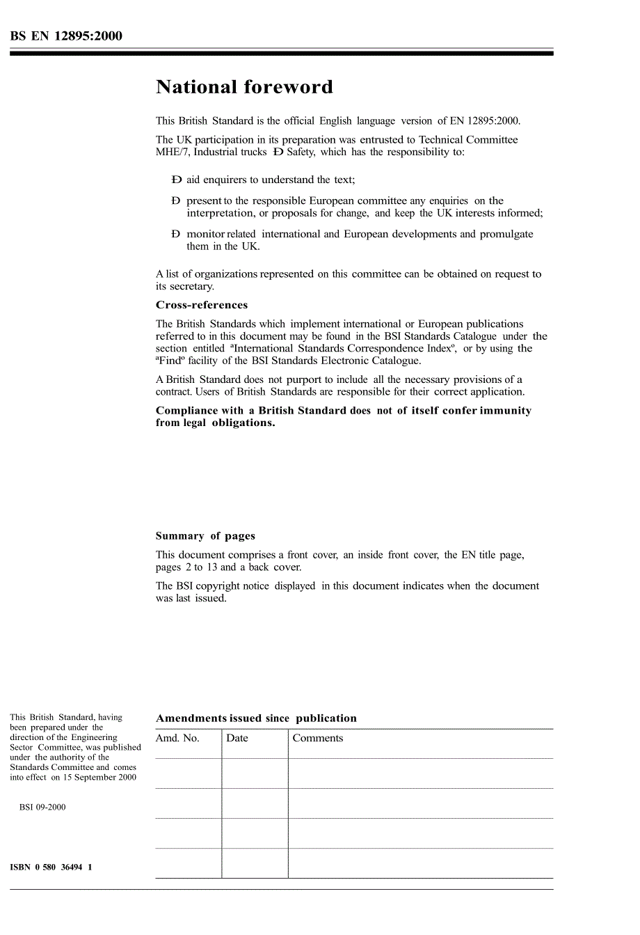 【BS英国标准】BS EN 128952000 Industrial trucks. Electromagnetic compability.doc_第2页