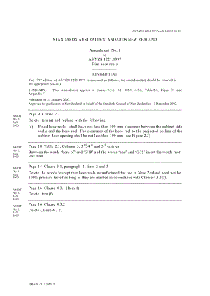【精品标准】AS NZS 12211997 Amdt 12003 Fire hose reels.doc