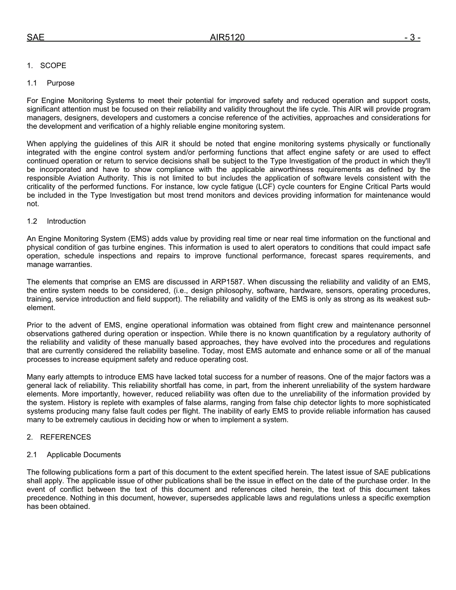 【精品文档】SAE AIR 5120 Engine Monitoring System Reliability and Validity.doc_第3页