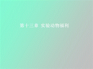 实验动物福利.ppt