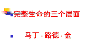 完整生命的三个层面ppt.ppt