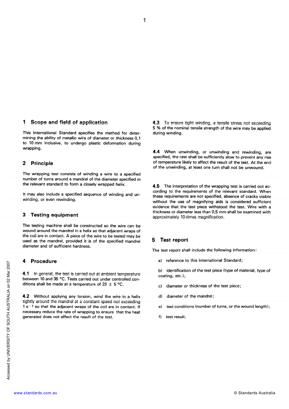 【AS澳大利亚标准】AS 250562002 Metallic materials Method 6 Wire—Wrapping test.doc_第3页