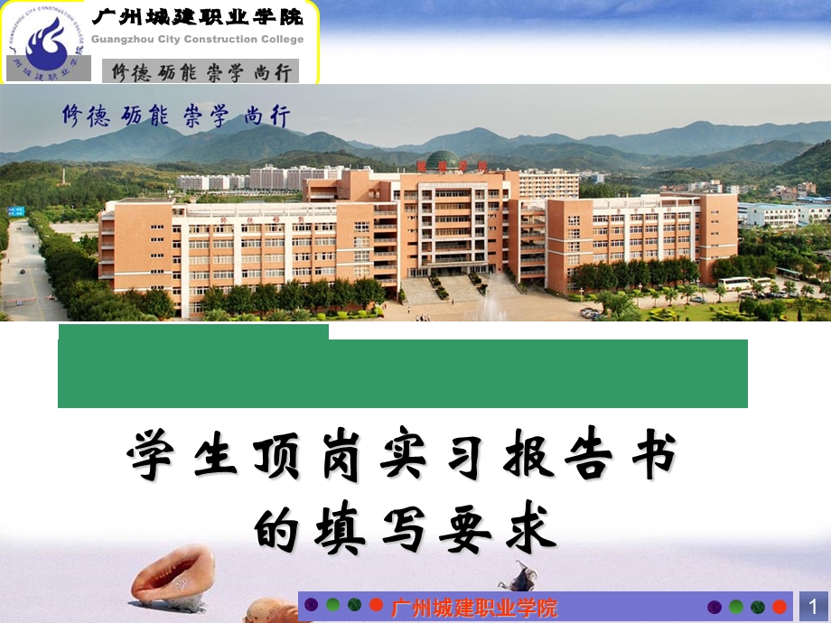 学生顶岗实习报告书填写指导y.ppt_第1页