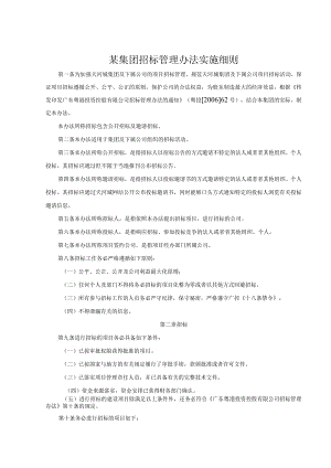 某集团招标管理办法实施细则.docx