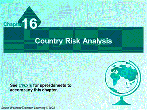 Ch16CountryRiskAnalysis(国际金融管理-山东大学,秦.ppt