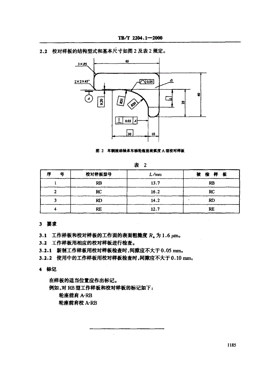 【TB铁道标准】TBT 2204.12000 车辆车轴轮座弧度样板.doc_第2页