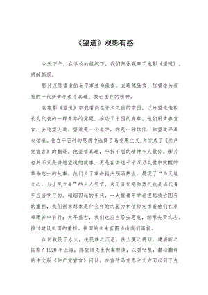 电影望道心得体会八篇.docx