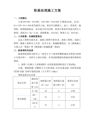 l软土换填碎石土施工方案.doc