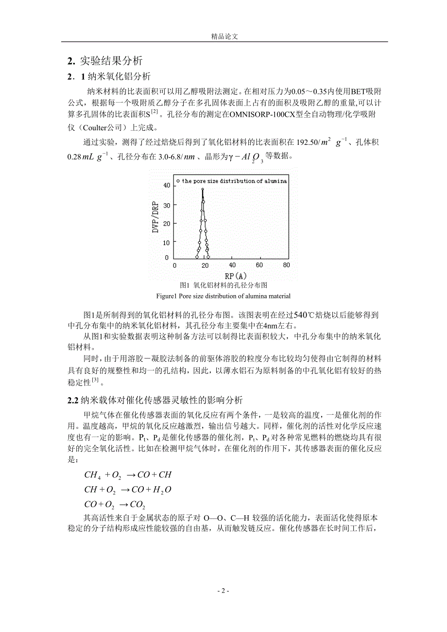 纳米 Al2O3 对催化传感器灵敏度的影响1.doc_第2页