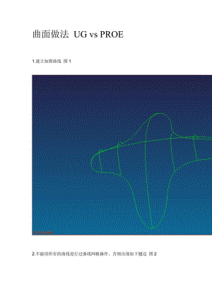 曲面做法 UG vs PROE.doc