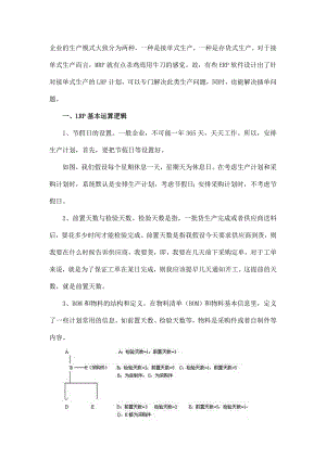 ERP软件针对接单式生产的LRP计划.doc