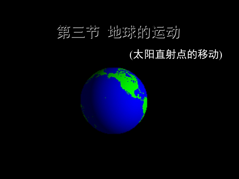 太阳直射点的移动.ppt_第1页