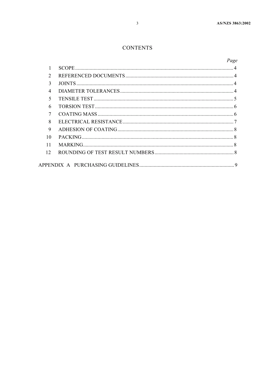 【AS澳大利亚标准】AS NZS 38632002 Galvanized mild steel wire for armouring of cables.doc_第3页