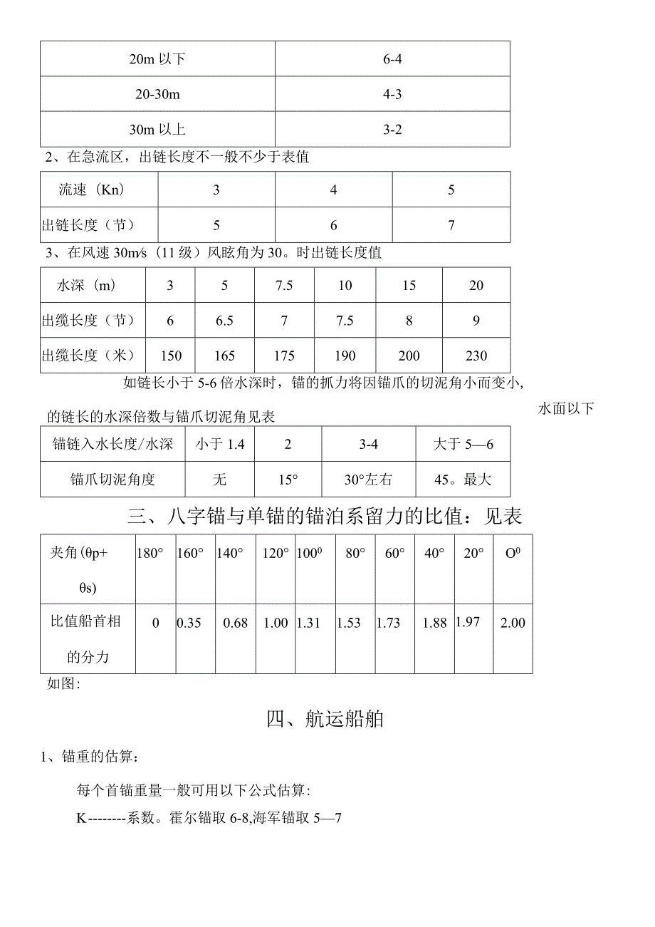 船舶用锚的计算和船舶阻力计算.docx_第2页