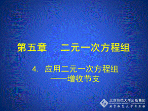 4应用二元一次方程组——增收节支演示文稿.ppt.ppt