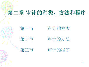 审计种类方法和程序.ppt