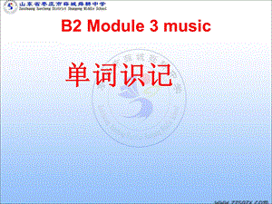 外研版高一英语必修二module3music单词.ppt