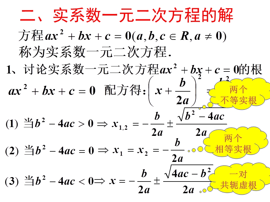实系数一元二次方程“虚根成双”的运用问题.ppt_第2页