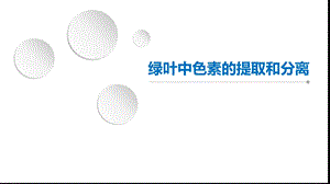 实验说课绿叶中色素的提取和分离.ppt