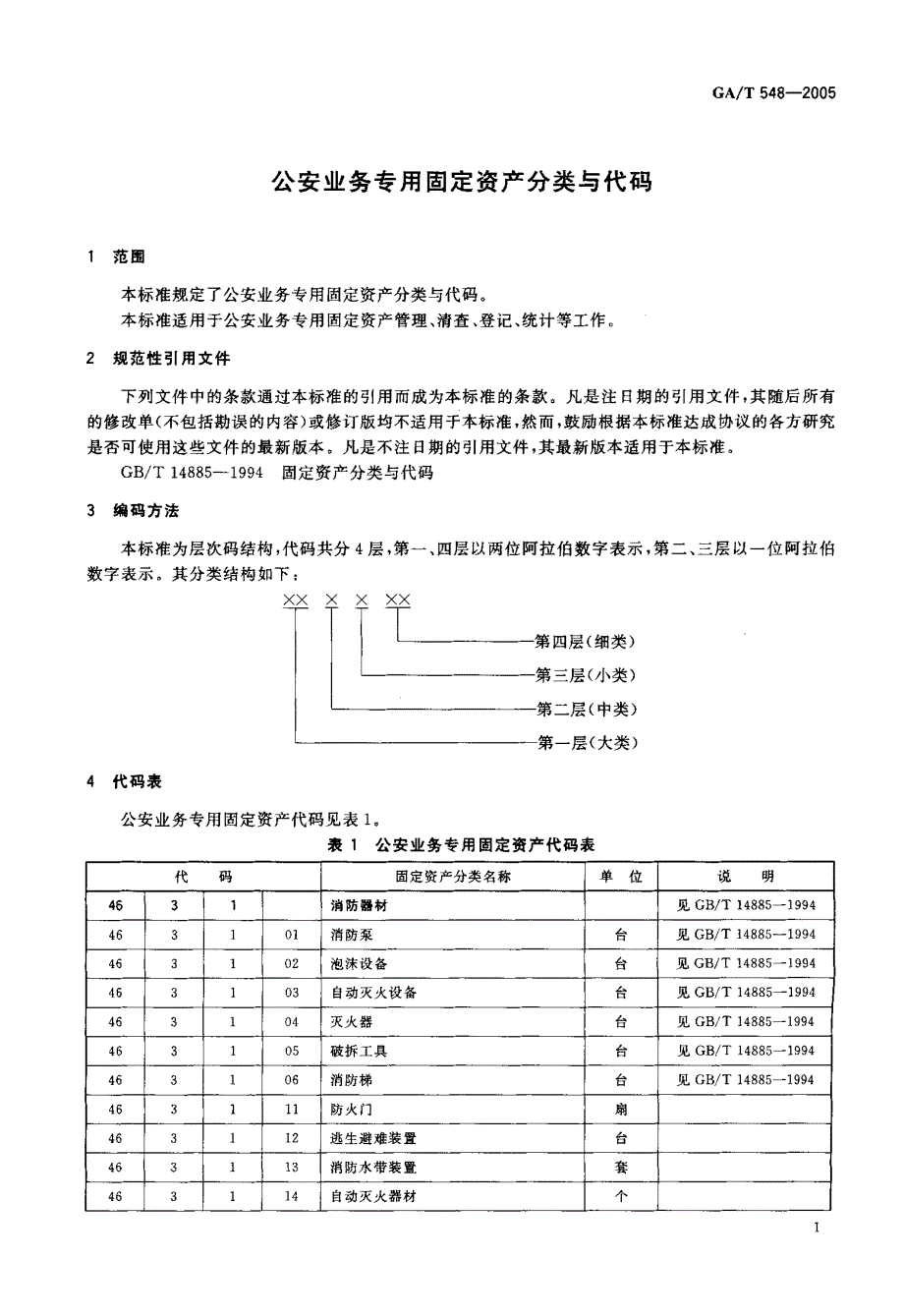 【GA公共安全】GAT 5482005 公安业务专用固定资产分类与代码.doc_第3页