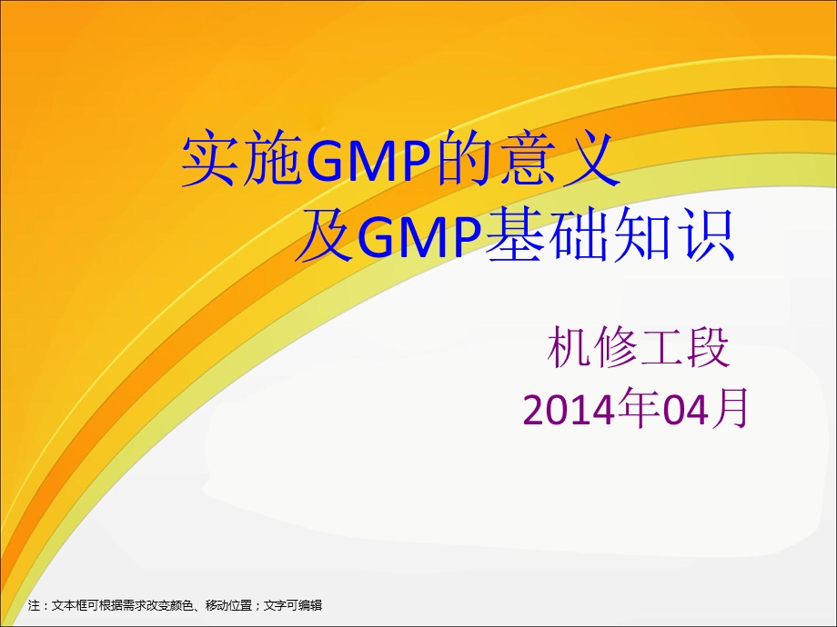 实施GMP的意义与GMP基础知识.ppt_第1页