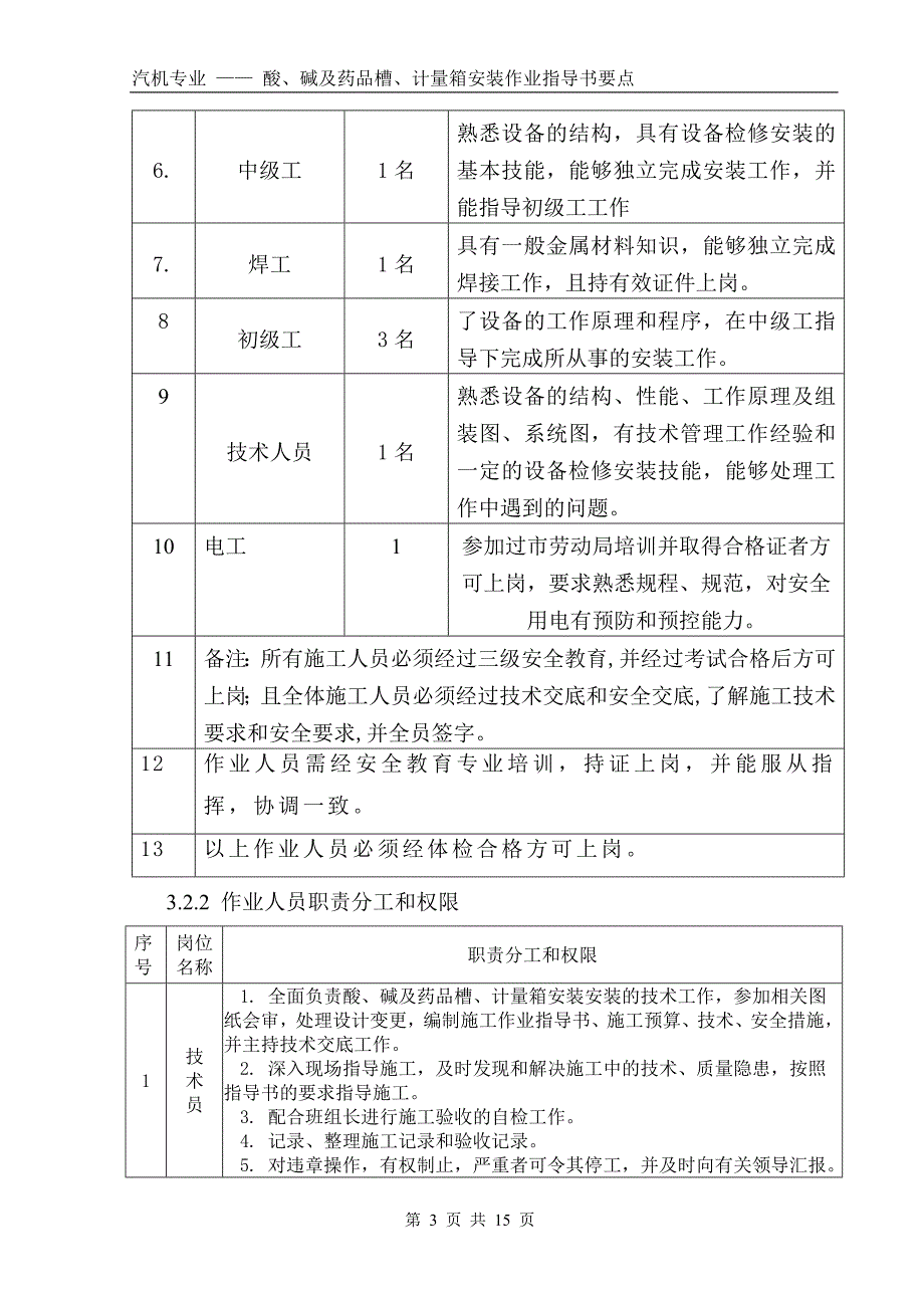 酸、碱及药品槽、计量箱安装作业指导书要点国化10 .doc_第3页